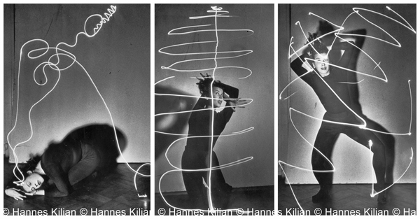 Leuchtschrift des Tanzes: Lore Glocker, Copyright Hannes Kilian, Foto 1950